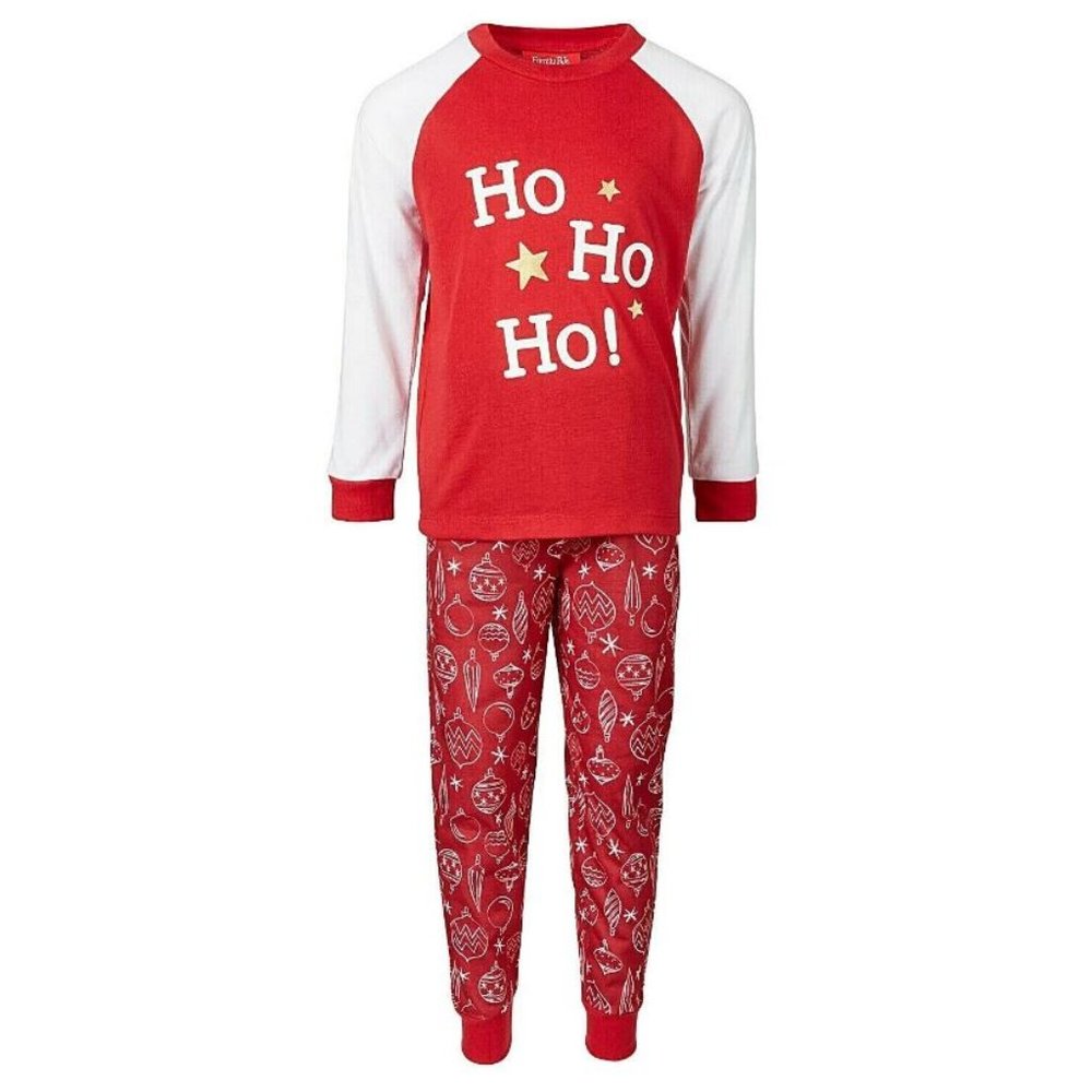 Family Pajamas Unisex Kids Pajama Set, ORNAMENTS, 4-5